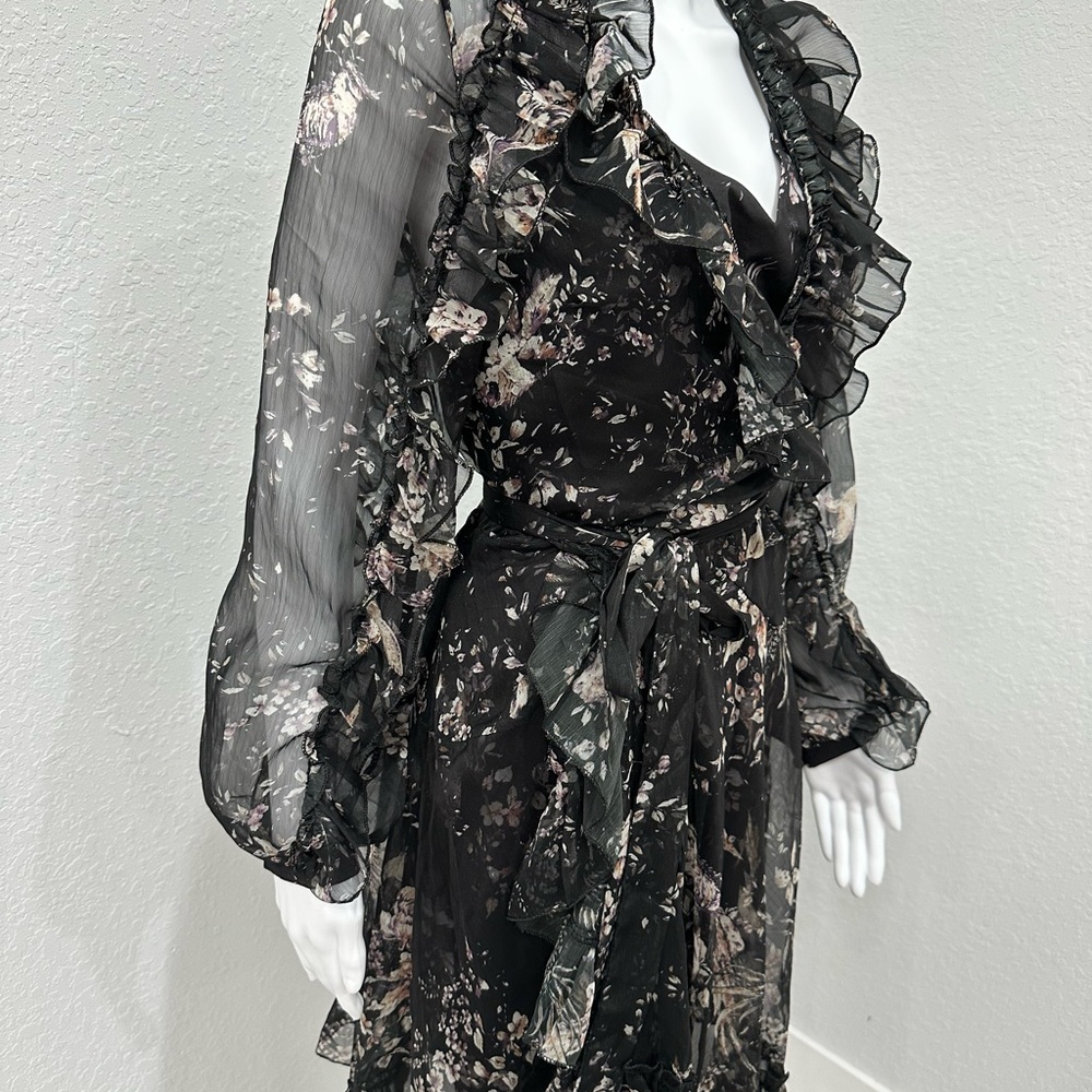 Zimmermann Feathery Maple Silk Dress size 1 small - Picture 3 of 7